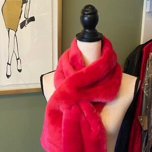 Talbots faux fur scarf neck wrap